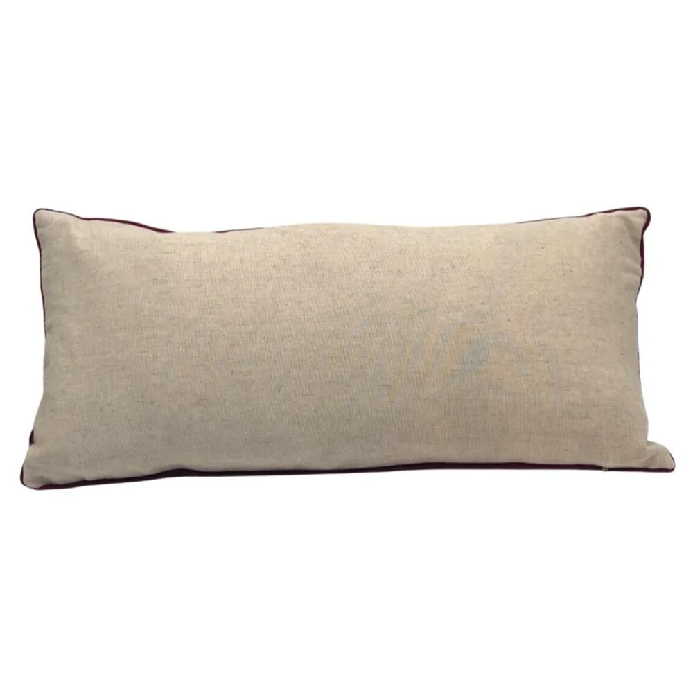 XIA Home Fashions Holiday Greetings 8 x 18 Feather Accent Pillow